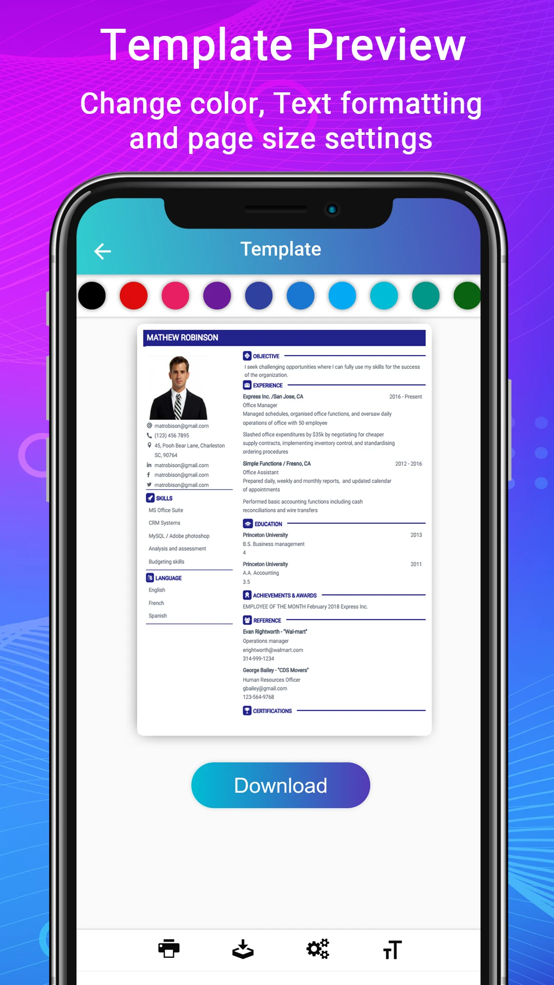 Resume - Intelligent CV maker screenshot