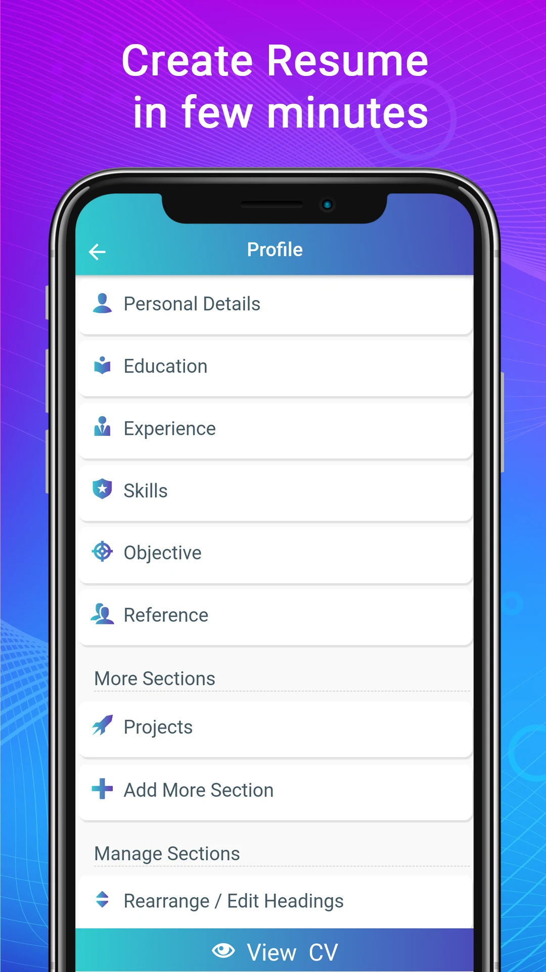 Resume - Intelligent CV maker screenshot