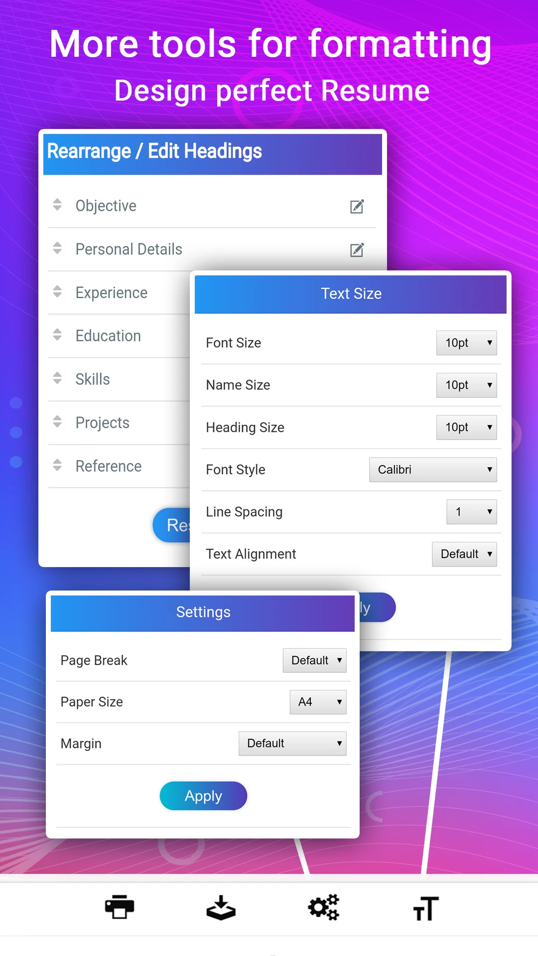 Resume - Intelligent CV maker screenshot